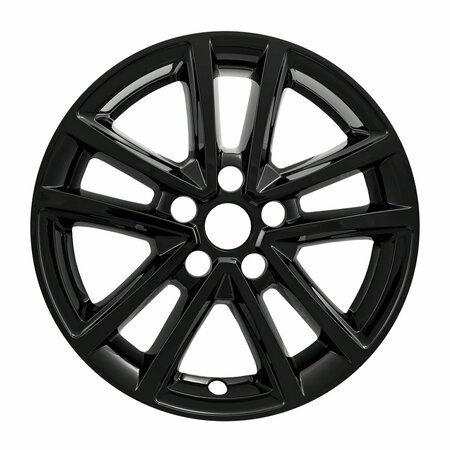 COAST2COAST 16", 10 Spoke, Gloss Black, Plastic, Set Of 4, Not Compatible With Steel Wheels IWCIMP423BLK